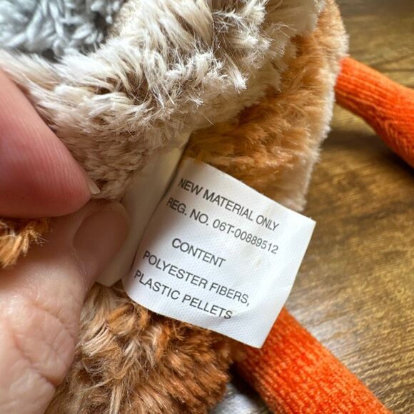 Pier 1 One Imports Sophie Owl Bird Decorative Pillow Fall Tweed Plush FLAWS - Picture 11 of 11